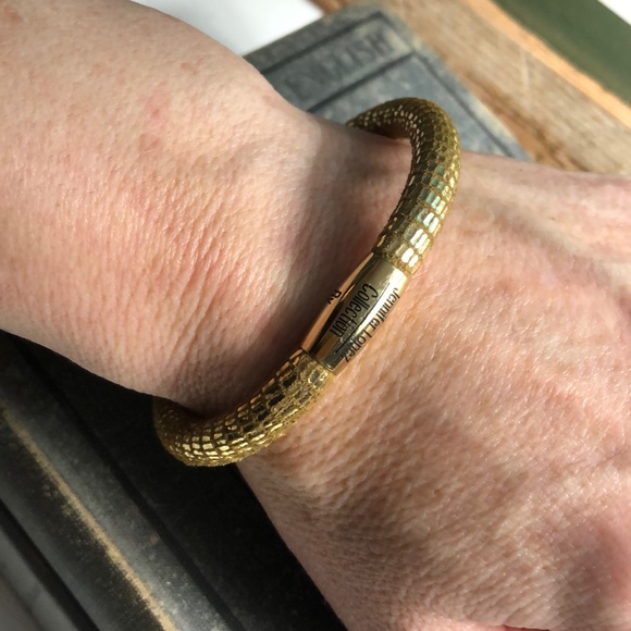 Endless gold leather bracelet by J LO 8.0 inches - Picture 4 of 4